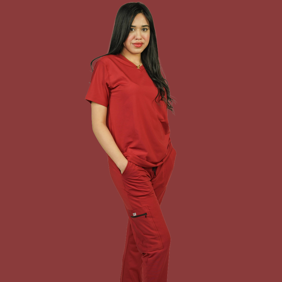 Women Luxe Pro Fit Scrubs – Straight Hem Trousers