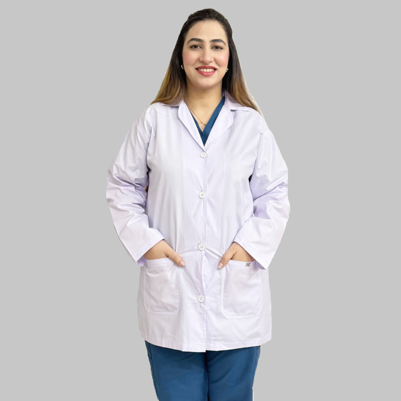 Women Basic Lab Coat-Short Length