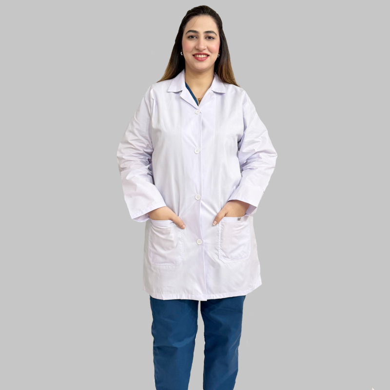Women Basic Lab Coat - Standard length